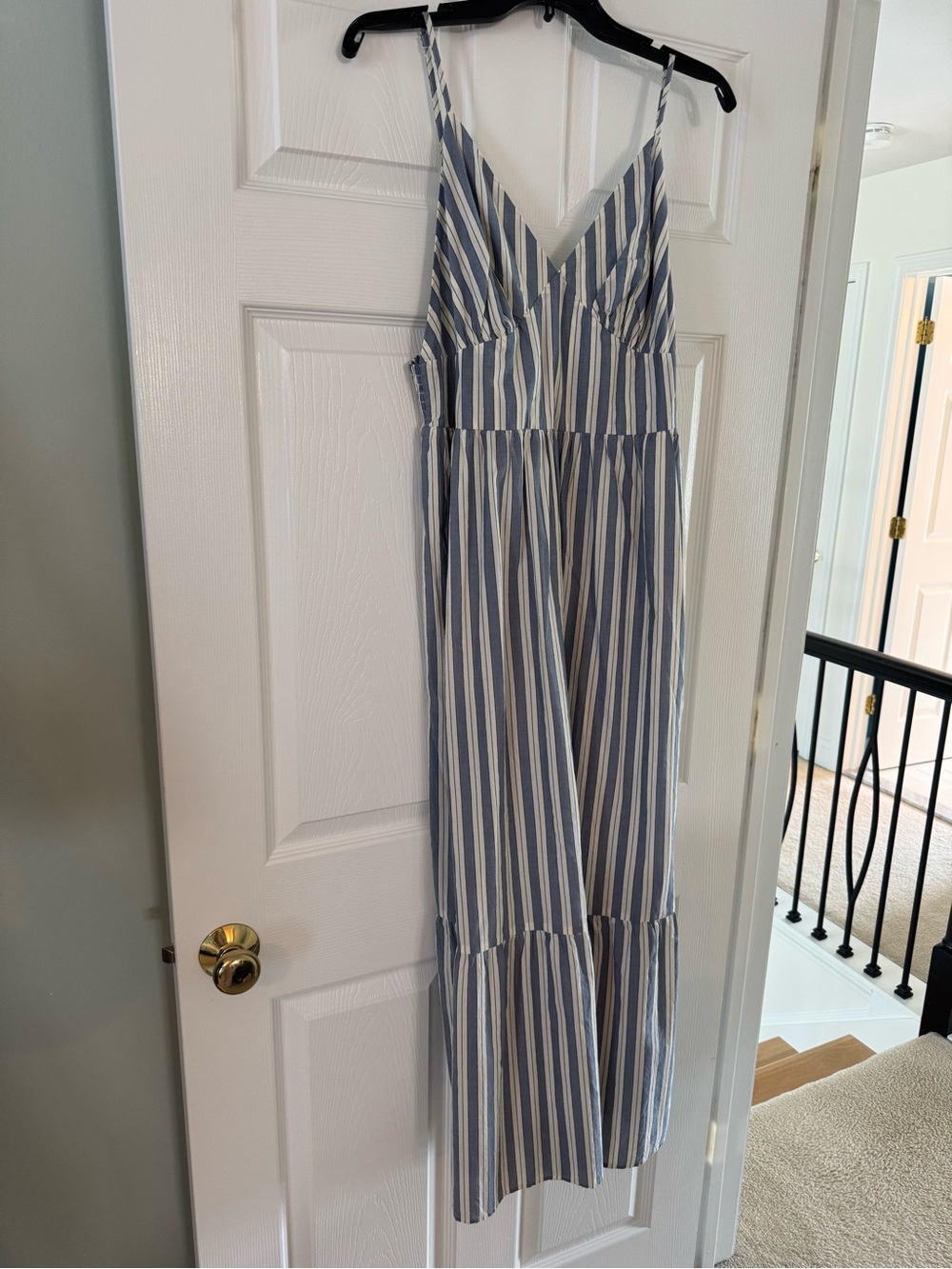 Universal Thread Blue and White Striped Maxi Dress NWOT